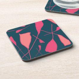 Posavasos Pétalos rosados sobre la escayola de bebidas de su