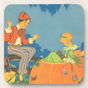 Posavasos Peter Peter comedor de calabaza, rima infantil vin