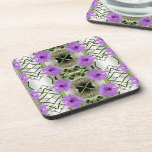 Posavasos Petunias Mexicanas y Enrejado