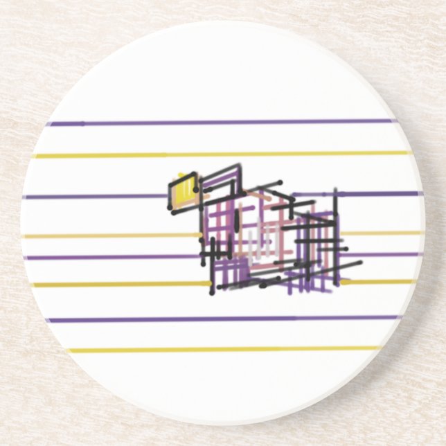 Posavasos Pez Linterna Verano Alegría (Frente)