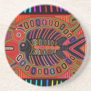 Posavasos Pez volador Mola indio Cuna