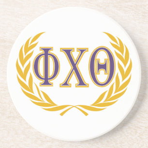 Posavasos Phi Chi Theta Griego con Corona