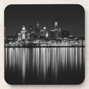 Posavasos Philly night b/w