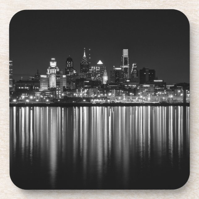 Posavasos Philly night b/w (Frente)