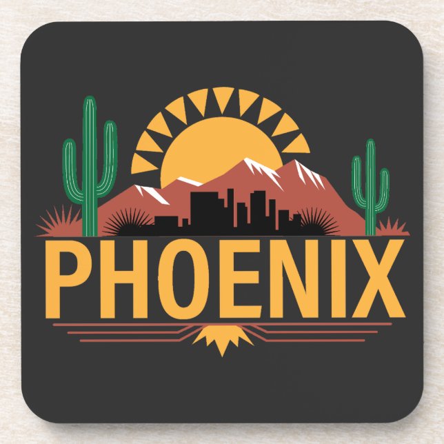 Posavasos Phoenix Arizona (Frente)