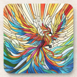 Posavasos Phoenix Rising - mosaico de colores