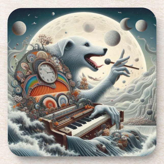 Posavasos Pianista canis celestial (Frente)