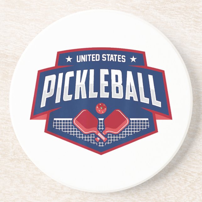 Posavasos Pickleball Support Team Pickleball Player USA (Frente)