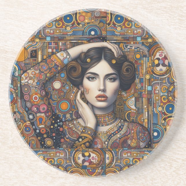 Posavasos Piedra arenisca "Celestial Caress" (Frente)