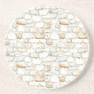Posavasos Piedras Falsas Gris Blanco Crema
