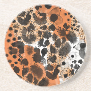 Posavasos Piel animal: patrón de leopardo creativo.
