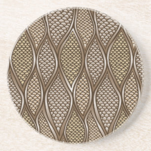 Posavasos Piel de serpiente estilizada