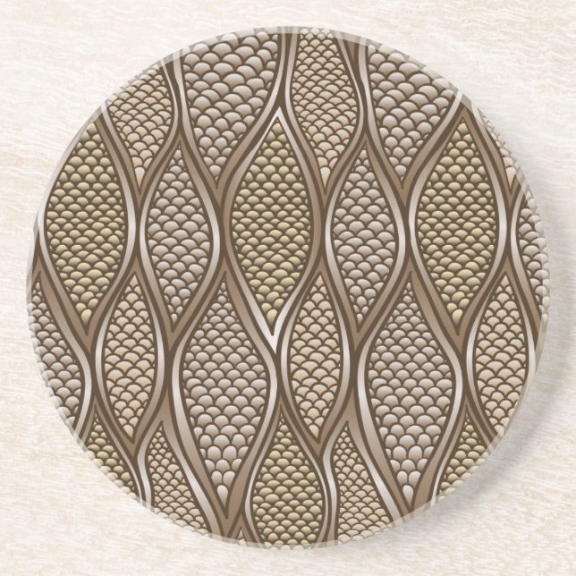 Posavasos Piel de serpiente estilizada (Frente)