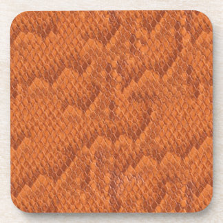 Posavasos Piel de serpiente naranja