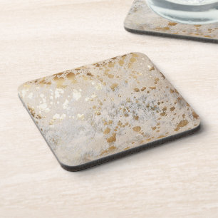 Posavasos Piel de vaca de oro Imprimir metálico