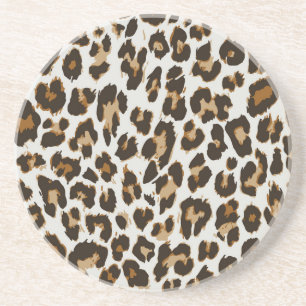 Posavasos Piel leopardo: Textura vintage sin foco