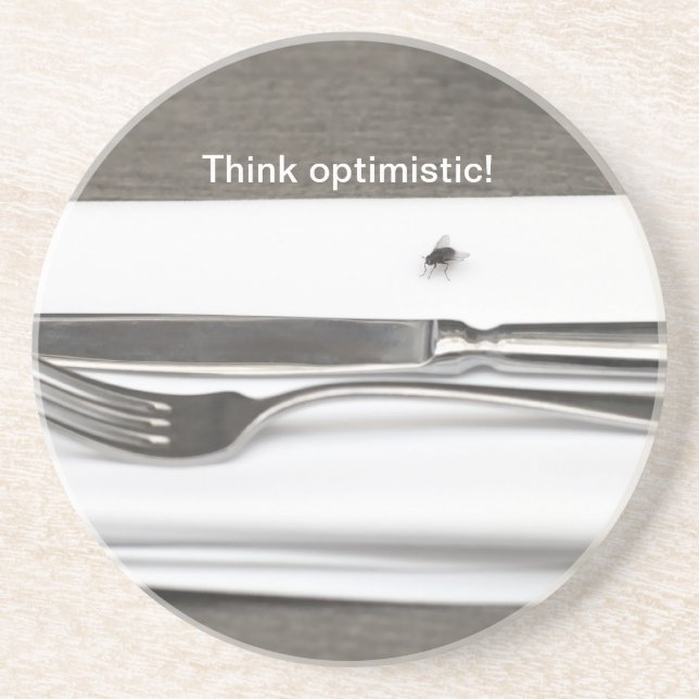 Posavasos ¡Piensa en positivo! (Frente)