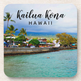 Posavasos Pier Kailua Kona, fotografía de la isla de Hawaii