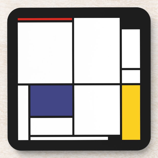 Posavasos Piet Mondrian, Tableau 1 (Frente)