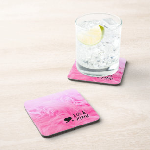 Posavasos Pieza de Falso Rosa Caliente