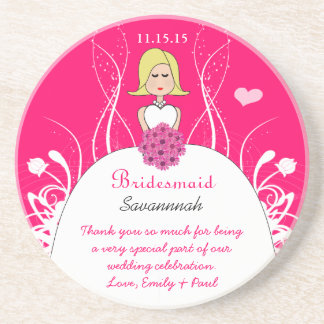 Posavasos Pieza lateral alargada Boda de la dama de honor