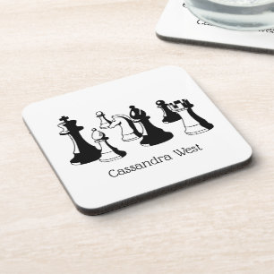 Posavasos Piezas de Ajedrez Arte Antiguo #2