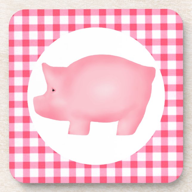 Posavasos Pig Cork Coaster (Frente)