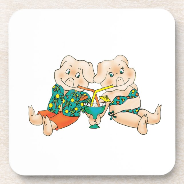 Posavasos Pigs Paradise (Frente)