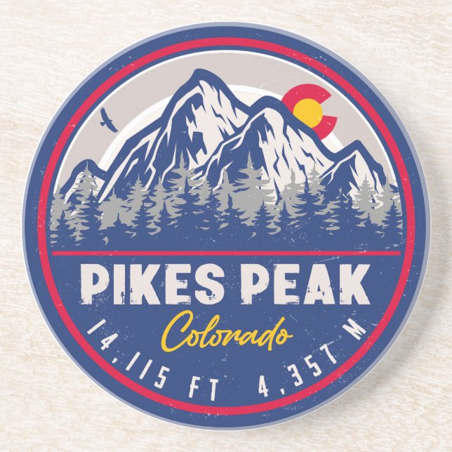 Posavasos Pikes Peak Colorado Mountain Camping Senderismo (Frente)