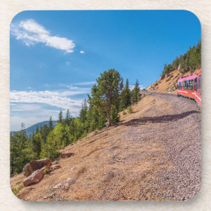 Posavasos Pikes Peak Train Rige Coaster Set