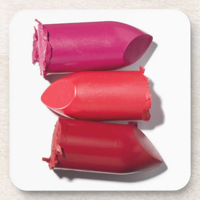 Posavasos Pila de lápiz labial quebrado (Frente)
