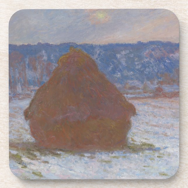 Posavasos Pila de trigo (efecto Nieve, día de refundición) ( (Frente)