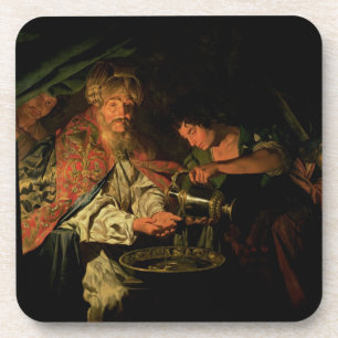 Posavasos Pilate que se lava las manos (aceite en lona)