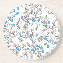 Posavasos Pill Sprinkles Pattern