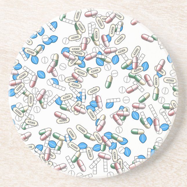 Posavasos Pill Sprinkles Pattern (Frente)