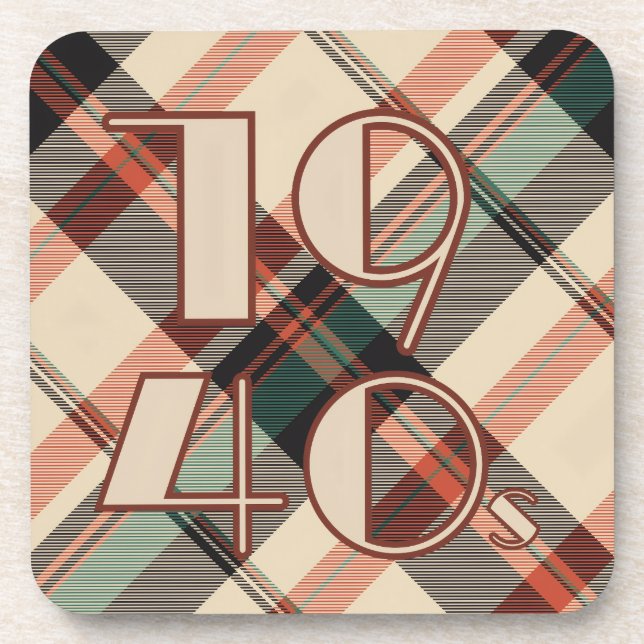 Posavasos Pillow plateado de los años 40 (Frente)