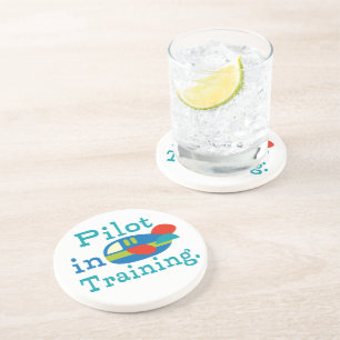 Posavasos Piloto personalizado en formación