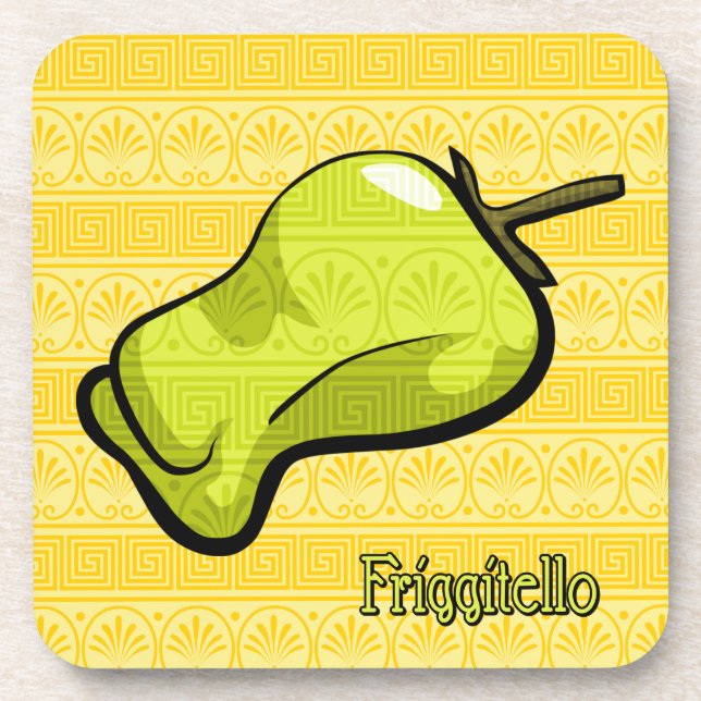 Posavasos Pimiento Friggitello Coaster de Plástico (Frente)