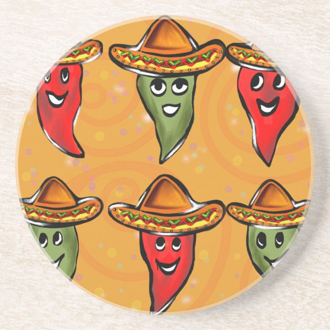 Posavasos Pimientos del Cinco de Mayo (Frente)