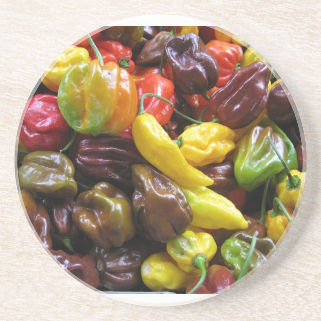 Posavasos Pimientos picantes Yum (Frente)