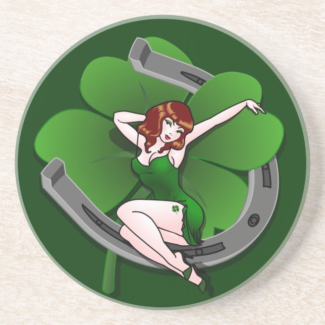 Posavasos Pin encima de los prácticos de costa de St Patrick (Frente)