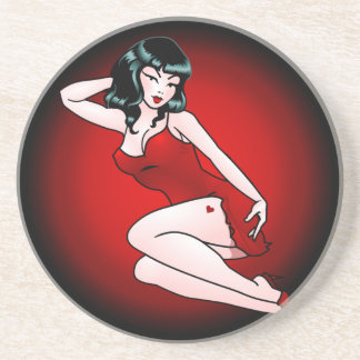 Posavasos Pin encima de los regalos retros Pin-para arriba
