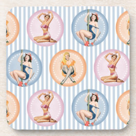 Posavasos Pin Up Ladies - Modelos Retro Pinups