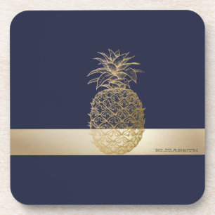 Posavasos Piña Dorada, Raya - Personalizado