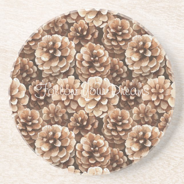 Posavasos Piñas Marrones (Frente)