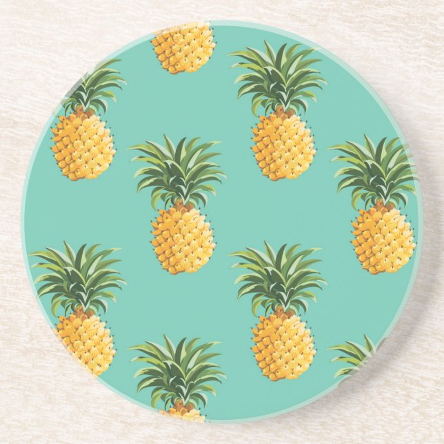 Posavasos Piñas tropicales en trullo (Frente)