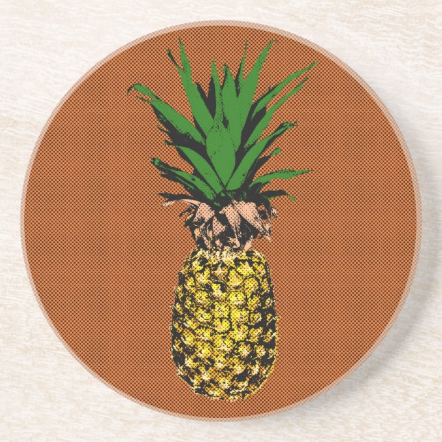 Posavasos Pineapple Newsprint (Frente)