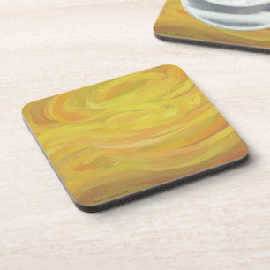 Posavasos Pineapple Yellow Swirl