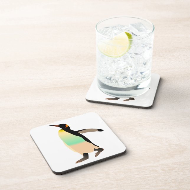 Posavasos Pingüino de colores (Lado Derecho)