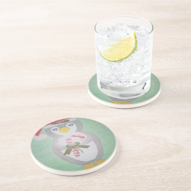 Posavasos Pingüino Navidades (Lado)